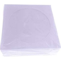 Plic CD Hartie Omega KOPZ100 | Set 100 buc, Fereastra, Alb
