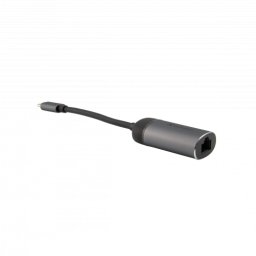 Adaptor USB-C la Ethernet Verbatim 49146 | Gigabit, 10cm, Negru