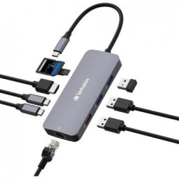 Hub USB-C Verbatim 32157 | 9 Porturi, 100W, 4K