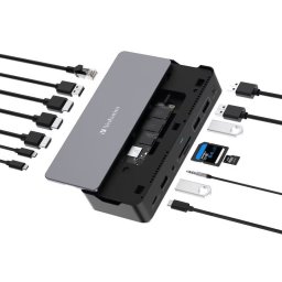 Hub USB-C Verbatim 32173 | 15 Porturi, SSD, Argintiu