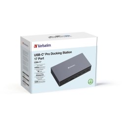 Hub USB-C Verbatim 32172 | 17 Porturi, 100W, 8K HDMI