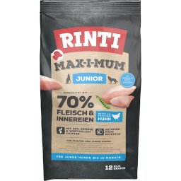 RINTI MAX-I-MUM Junior Chicken hrana uscata caini juniori, cu pui 12 kg