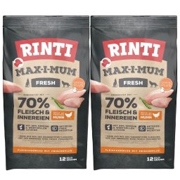 RINTI MAX-I-MUM Chicken hrana uscata caini adulti, cu pui 2 x 12 kg