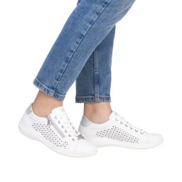 Pantofi dama, piele naturala, Remonte D1E08-80, alb