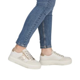 Pantofi dama, piele naturala, Rieker M1912-80, alb