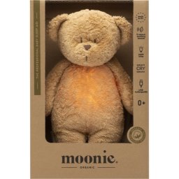 Moonie Bear 2.0 Organic Cappuccino jucărie de adormit cu melodie 1 buc