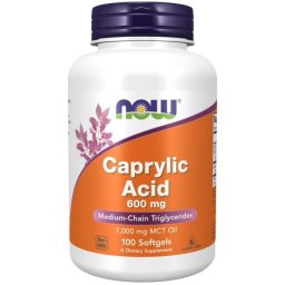 NOW Foods Acid Caprilic 600 mg 100 caps.