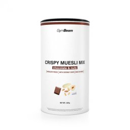 GymBeam Crispy Muesli Mix 420 g ciocolată cu alune