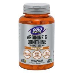 NOW Foods Arginină & Ornitină 250 caps.