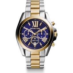 MICHAEL Michael Kors Ceas analogic 'Bradshaw' albastru / auriu / argintiu
