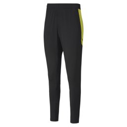 PUMA Pantaloni sport galben citron / negru