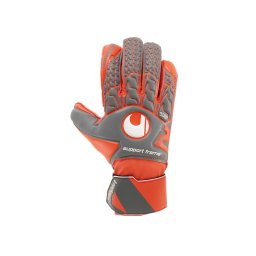 UHLSPORT Mănuși sport 'Tensiongreen Soft SF' gri / roșu orange / alb