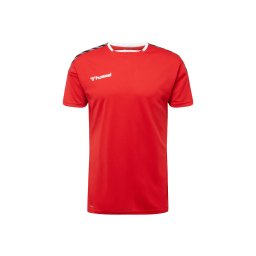 Hummel Tricou funcțional 'Authentic' gri bazalt / roșu intens / negru / alb
