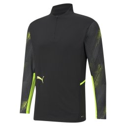 PUMA Tricou funcțional 'Individual Cup' galben neon / negru