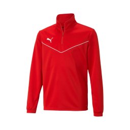 PUMA Hanorac sport 'TeamRise' roșu / alb