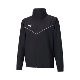 PUMA Geacă sport 'TeamRISE' negru / alb