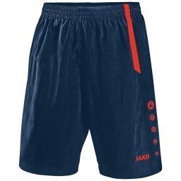 JAKO Pantaloni sport 'Turin' bleumarin / portocaliu închis