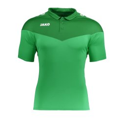 JAKO Tricou funcțional 'Champ 2.0' verde iarbă / verde închis / alb