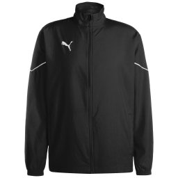 PUMA Geacă sport negru / alb