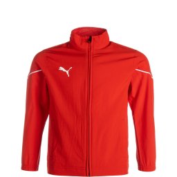 PUMA Geacă sport sângeriu / alb