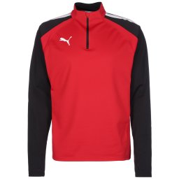 PUMA Hanorac sport 'Team Liga' roşu închis / negru / alb