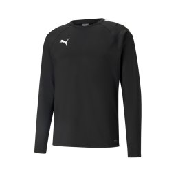 PUMA Tricou funcțional 'TeamLiga' negru / alb