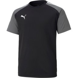 PUMA Tricou funcțional 'Teampacer' gri / negru / alb