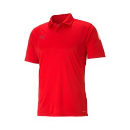 PUMA Tricou funcțional 'TeamLiga' gri / roșu / alb