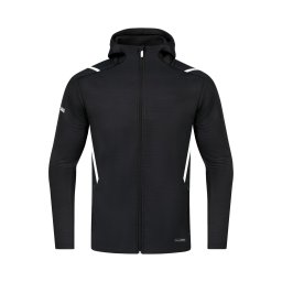 JAKO Geacă sport 'Challenge' negru / alb