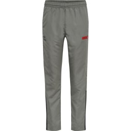 Hummel Pantaloni sport 'Pro Grid' gri metalic / gri fumuriu / roșu