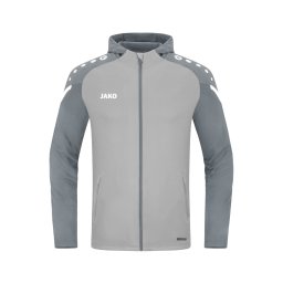 JAKO Geacă sport gri bazalt / gri deschis / alb