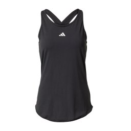 ADIDAS PERFORMANCE Sport top 'Essentials' negru / alb