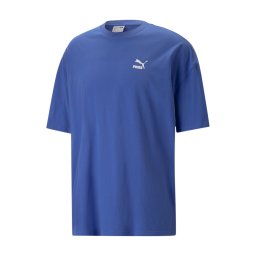 PUMA Tricou 'Classics' albastru / alb