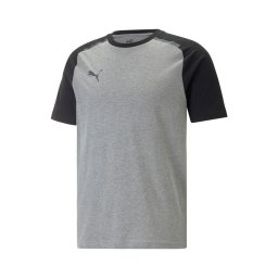 PUMA Tricou funcțional 'TeamCup' gri închis / gri amestecat / negru
