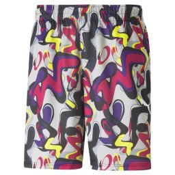 PUMA Pantaloni sport 'Neymar' albastru marin / galben / gri / mov zmeură
