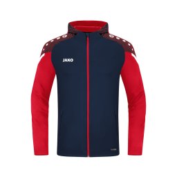 JAKO Geacă sport bleumarin / roși aprins / alb