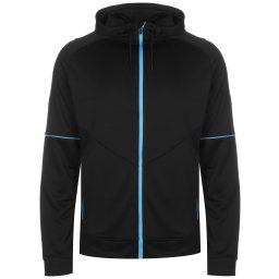 UMBRO Bluză cu fermoar sport turcoaz / negru