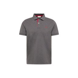 GANT Tricou gri închis / roșu