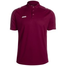 JAKO Tricou funcțional roșu burgundy / alb