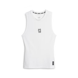 PUMA Tricou funcțional 'Hoops Team' negru / alb