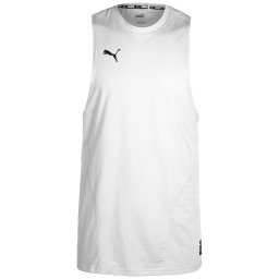 PUMA Tricou funcțional 'Hoops Team' negru / alb