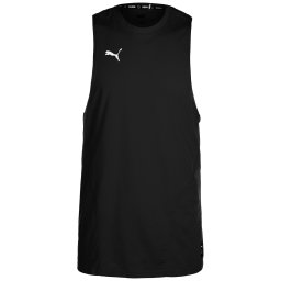 PUMA Tricou funcțional 'Hoops Team' negru / alb