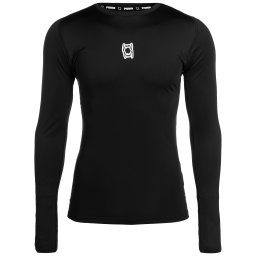 PUMA Tricou funcțional 'Hoops Team' negru / alb