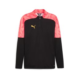 PUMA Tricou funcțional 'IndividualFinal' galben / corai / portocaliu somon / negru