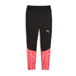 PUMA Pantaloni sport 'Individual Final' galben / portocaliu homar / portocaliu somon / negru