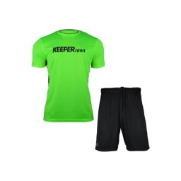 KEEPERsport Costum de trening verde limetă / negru
