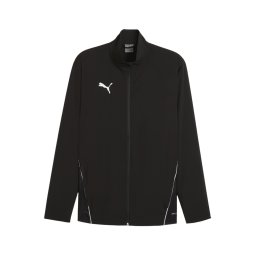 PUMA Geacă sport negru / alb