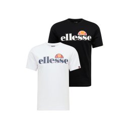 ELLESSE Tricou 'Prado' galben / portocaliu somon / negru / alb