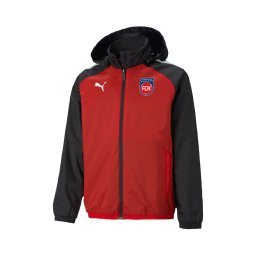 PUMA Geacă sport albastru / roșu / negru / alb