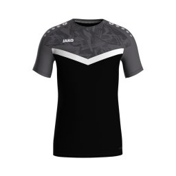 JAKO Tricou funcțional gri / negru / alb